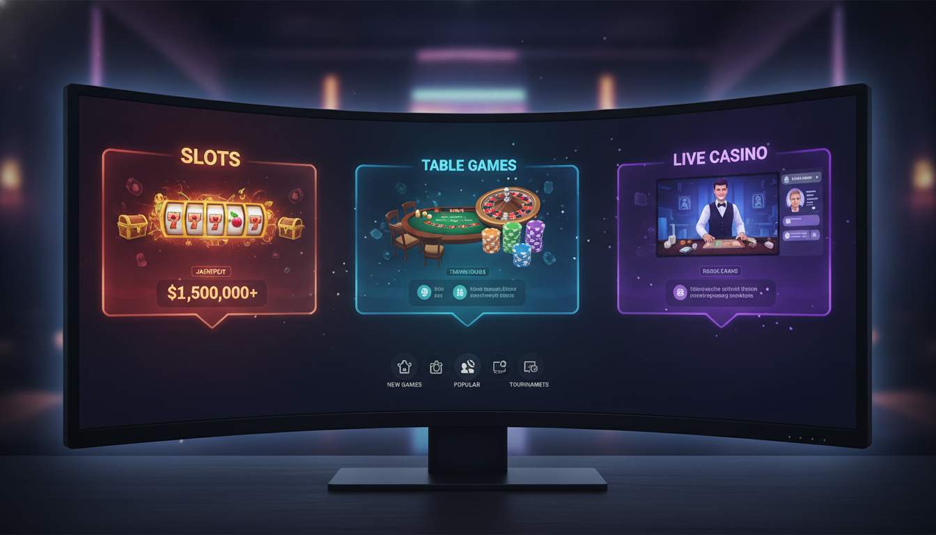 Game Categories at Jackpot City